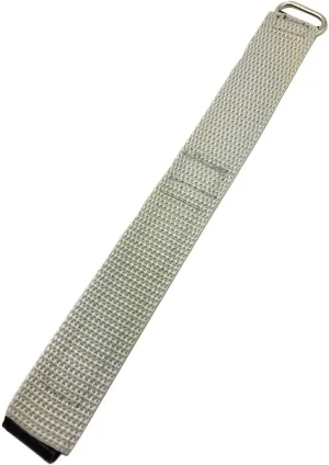 and Loop, Sport Replacement Watchband for Men and Women NewLife lien 20mm Long, Adjustable-Length, Gray/Black, Nylon Watchstrap | Heavy Duty, Hook 