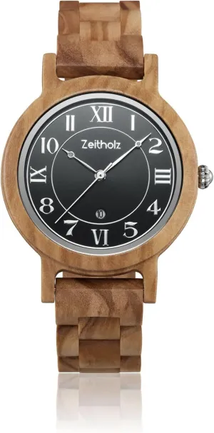 and Monthly Calendar. Zeitholz Wooden Watch for Women, Wolkenstein Analog Watch 36mm, Made from Natural Wood with Japanese Quartz newsletter plus summon glial fearsome Movement 