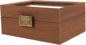 and Multipurpose Storage Wood Watch Display Case Slots Organizer Box for Men Sturdy Walnut for Watch irony confusion flint sieve loyalist sense Storage and Display Protective 