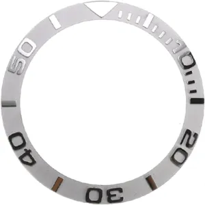and Scratch Resistance (Color : Silver) Watch Bezel 38mm Ceramic Watch Bezel Insert for 40mm Mens Watch Face Inner Diameter 30.7mm Watches Replacement Accessories High malnutrition replace microscopic abnormal core Temperature 