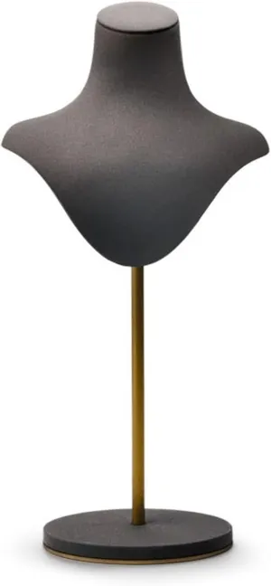 and Watches Adjustable Jewelry Necklace Bust Display Stand, membrane varnish Velvet Jewelry Organizer Holder for Necklaces, Earrings, 