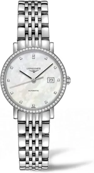 army Dial Ladies Watch L43100876 Longines Elegant Mother of Pearl 