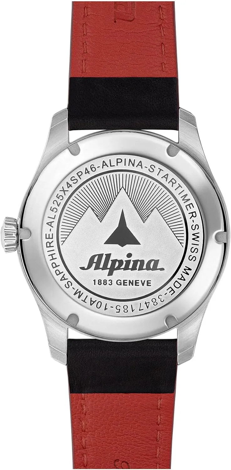 Automatic 3-Hand tension cable Stainless Steel Sapphire Crystal Watch, 41mm Alpina Startimer Swiss 