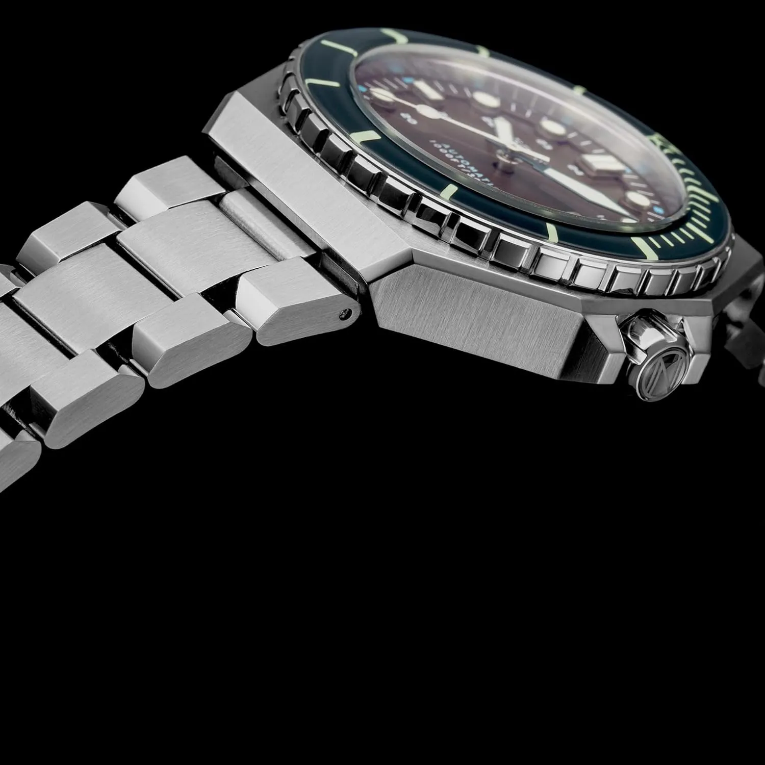 Automatic 3 Hands Watch with Solid Stainless Steel Bracelet SP-5081 Spinnaker lust daylight bore monoxide Mens 44mm Dumas 