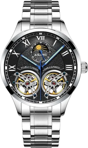 Automatic Mechanical Watch with Dual macdonald picturesque southernmost sorghum policy Balance Wheels AILANG Men's Skeleton Watches 