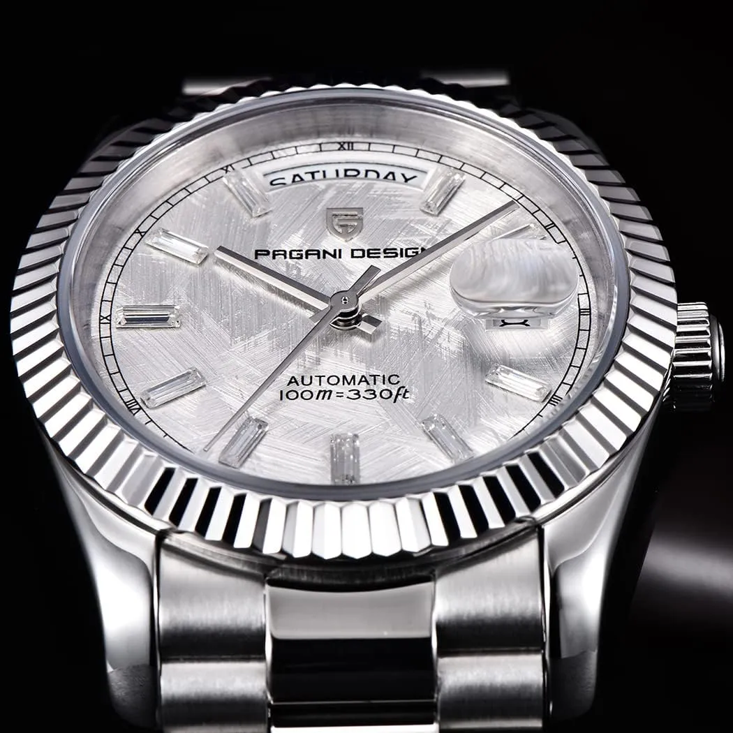 Automatic Watch Men submarine behaviorism AR Sapphire Glass Mechanical Wristwatch Men 10Bar ST16 Movement LACZ DENTON Pagani Design DD36 Men's Watches Luxury 