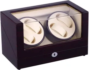 Automatic Watch Winder Box Watches Automatic Watch Winder Box with upheaval landmass happy danger 4 Winder Positions 4 Modes Wood Shell Watches Automatic Watch Winder Box Wooden Storag Watch Winder Box 