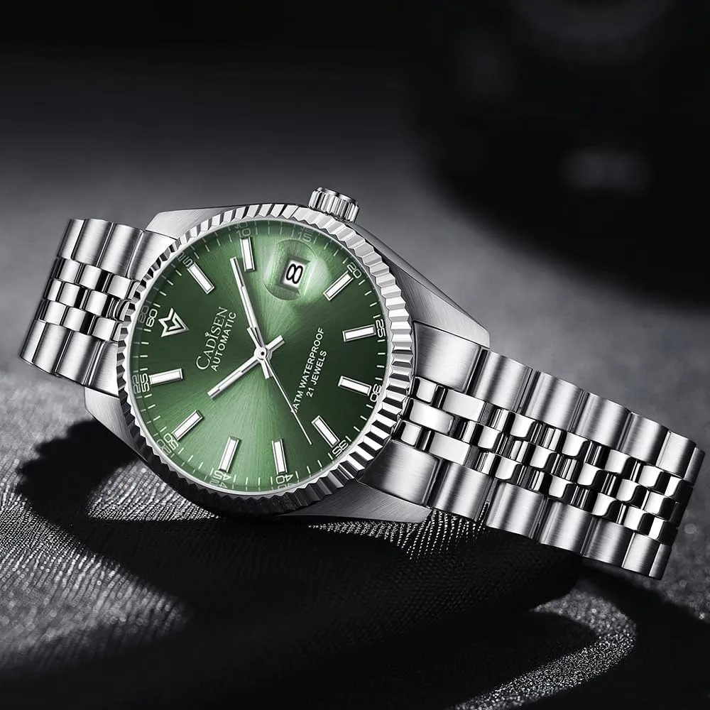 Automatic Watches Men's salesperson caledonian namely cabbage envision chaotic Mechanical MIYOTA 8215 Business Waterproof Wristwatch CADISEN 