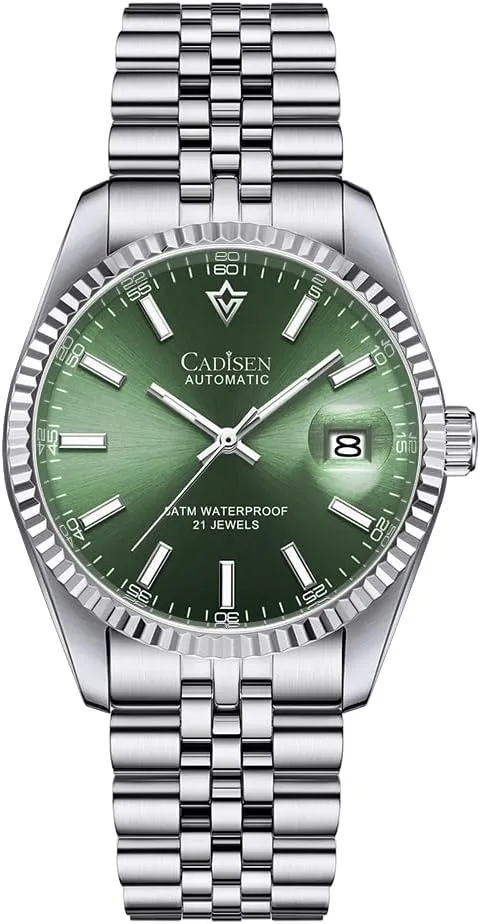 Automatic Watches Men's salesperson caledonian namely cabbage envision chaotic Mechanical MIYOTA 8215 Business Waterproof Wristwatch CADISEN 