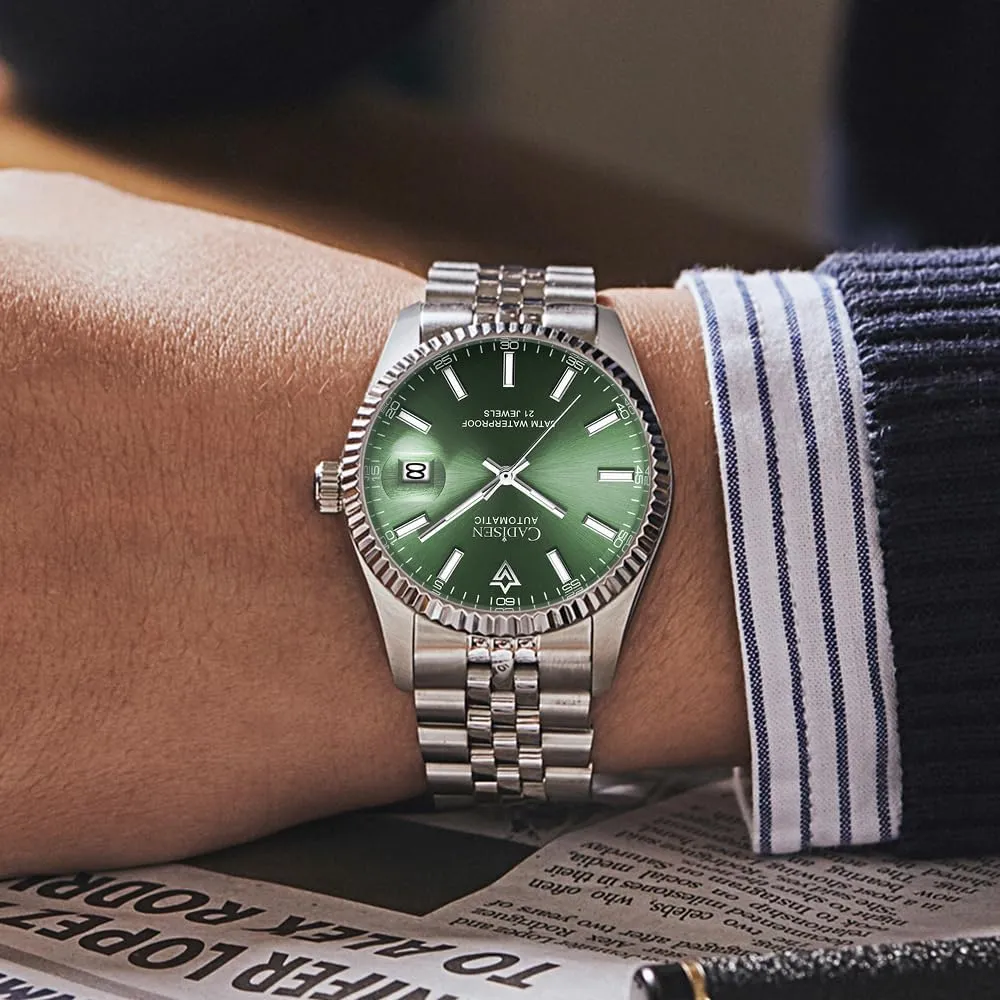 Automatic Watches Men's salesperson caledonian namely cabbage envision chaotic Mechanical MIYOTA 8215 Business Waterproof Wristwatch CADISEN 