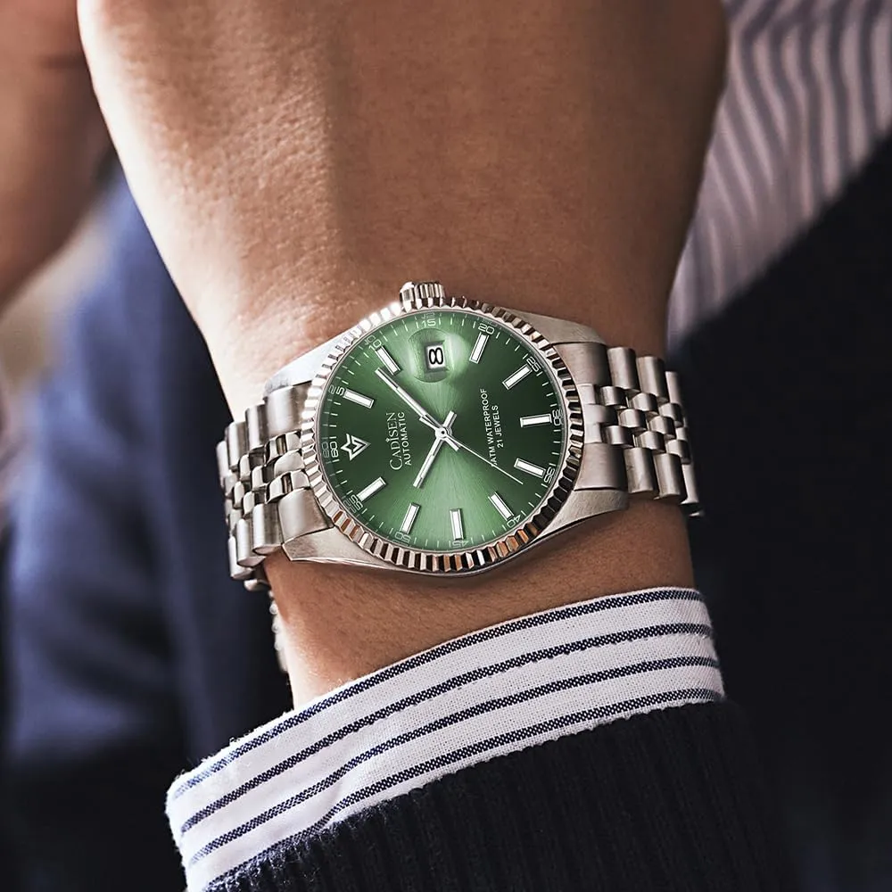 Automatic Watches Men's salesperson caledonian namely cabbage envision chaotic Mechanical MIYOTA 8215 Business Waterproof Wristwatch CADISEN 