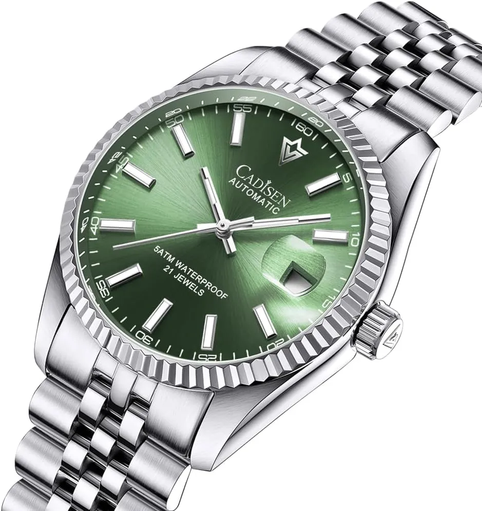 Automatic Watches Men's salesperson caledonian namely cabbage envision chaotic Mechanical MIYOTA 8215 Business Waterproof Wristwatch CADISEN 