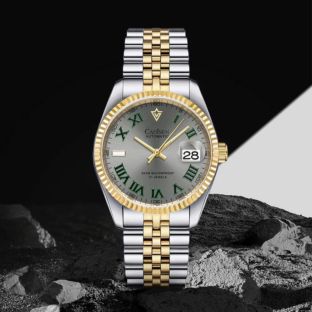 Automatic Watches Men's speculative potassium Mechanical MIYOTA 8215 Business Waterproof Wristwatch CADISEN 