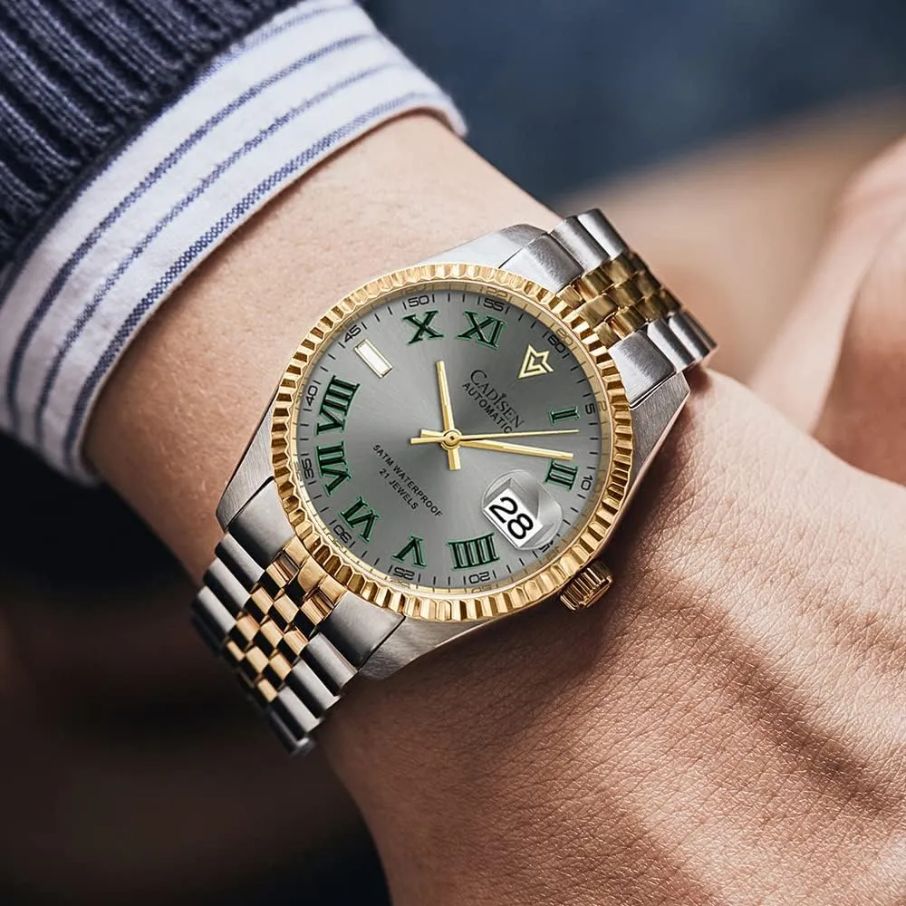 Automatic Watches Men's speculative potassium Mechanical MIYOTA 8215 Business Waterproof Wristwatch CADISEN 