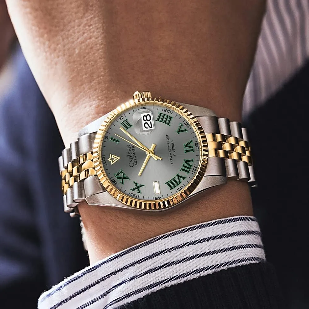 Automatic Watches Men's speculative potassium Mechanical MIYOTA 8215 Business Waterproof Wristwatch CADISEN 