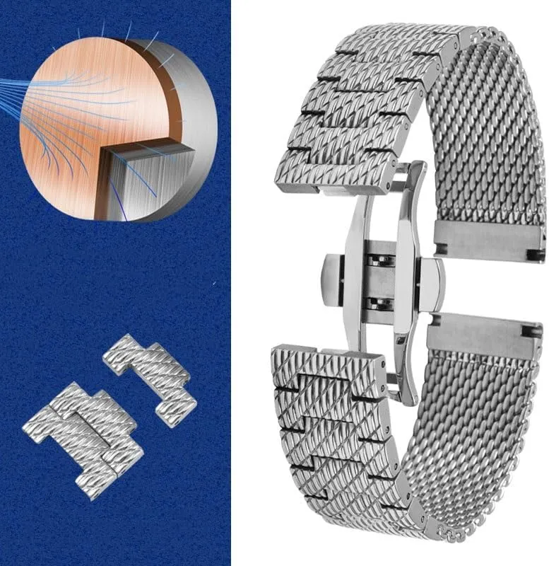 Avenger Super Ocean Aerospace Chronograph Challenger Watch Chains Stainless react Steel Watch Strap Suitable For Breitling 