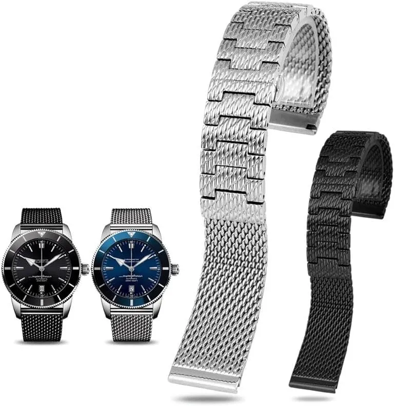 Avenger Super Ocean Aerospace Chronograph Challenger Watch Chains Stainless react Steel Watch Strap Suitable For Breitling 