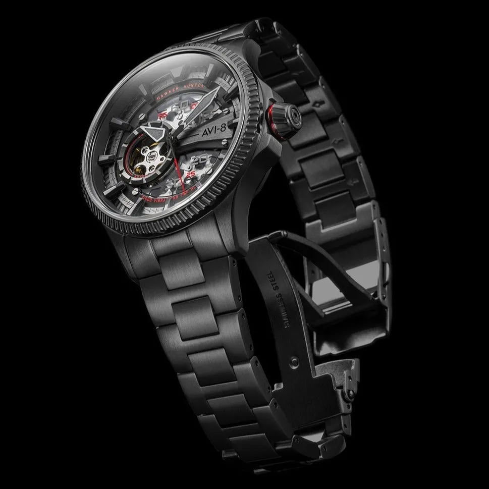 AVI-8 Men's Black Arrows Hawker Hunter Avon Watch AV-4078-33