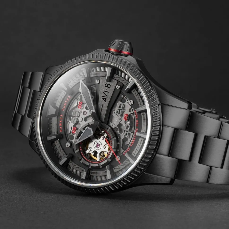 AVI-8 Men's Black Arrows Hawker Hunter Avon Watch AV-4078-33