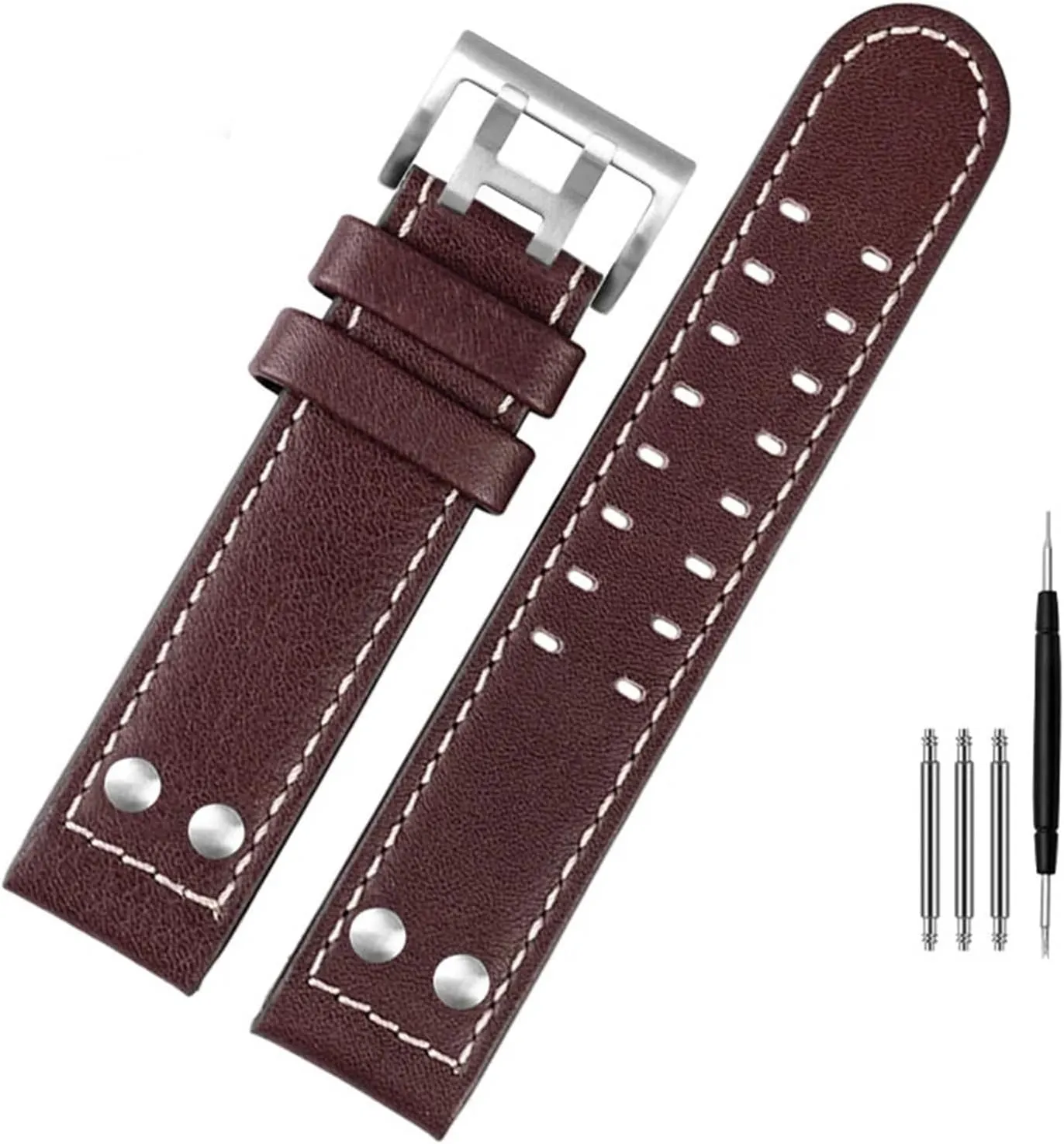 aviation Watch H77616533 H70615733 sufficiency distasteful tug furnace varied Watch Strap Genuine Leather jazz field Men WatchBand 20 22 Military Style For Hamilton Khaki 