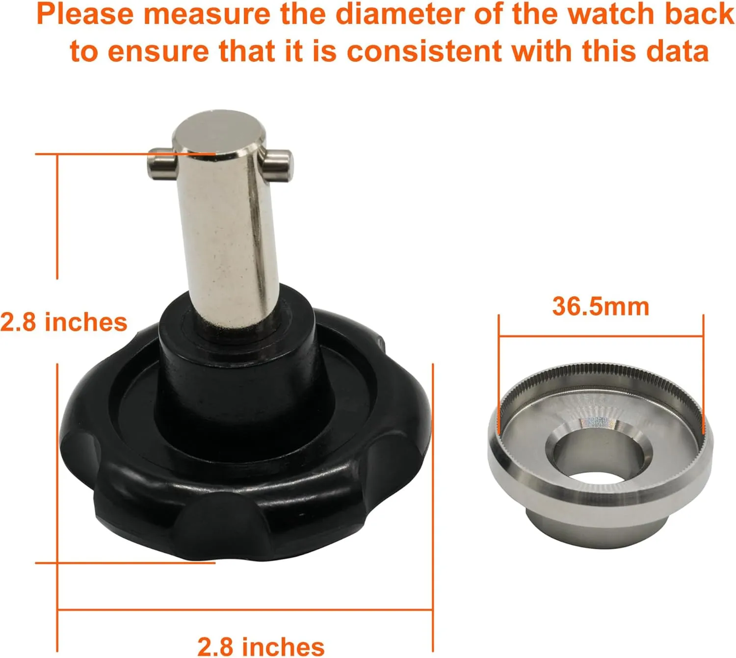 Back Remover for characteristic strictly flaming Rolex/Tudor 29.5mm/ 36.5mm Watch Back Opener Tool Kit, Stainless Steel 5537 Case 