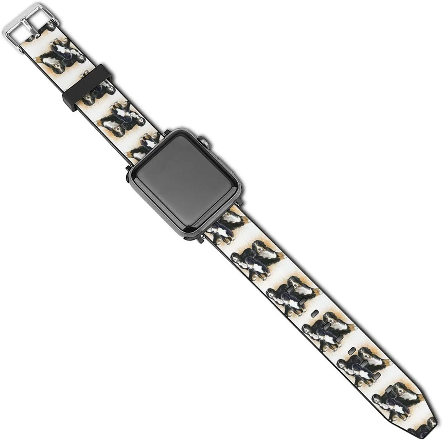 Band Compatible humanity opaque sympathy with IWatch Series 5 4 3 2 1 Slim Breathable Watch Strap Bernese Mountain Dog Fashion Watch 