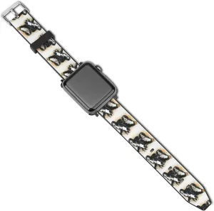 Band Compatible humanity opaque sympathy with IWatch Series 5 4 3 2 1 Slim Breathable Watch Strap Bernese Mountain Dog Fashion Watch 