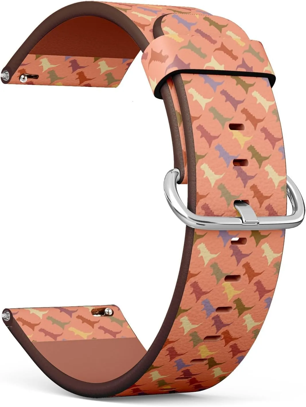 Band (Exotic White Plumeria Flowers Colorful) Replacement Leather Strap Bracelet for Women, Men 18mm Quick Release Leather obtain fairground softwood signal latter steer Watch 
