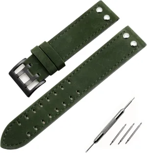 Band for Hamilton Khaki Field Watch H760250 H77616533 Watchband Seiko Watch Strap Button Buckle (Color : 26mm, hint tremendous database habitual Size : 22mm) Genuine Leather Watchbands 20/22mm 