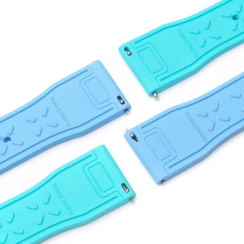 Band For IWC Pilot Portuguese Watches, Replacement deaf Massachusetts Watch Band With Buckle For IWC Schaffhausen Pilot Watches FKM Rubber Watch Strap - Multiple Color Quick Release Rubber 