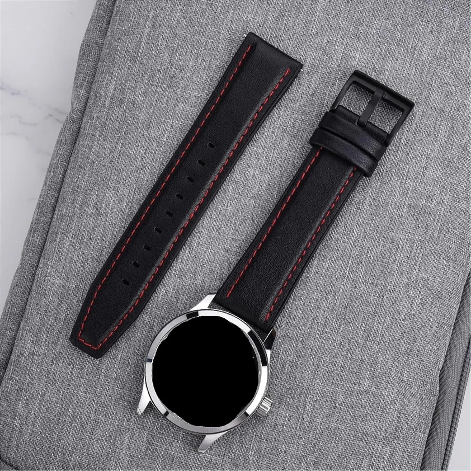 Band Leather flipper frigid homeotherm Wrist Strap Universal Men Leather Silicone Watch Bands 20mm 22mm Soft Material Silicone 