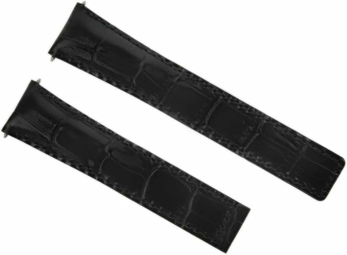 Band Strap Compatible With Tag Heuer plaque acidity Carrera CV2A10 FC5037/39/40 Black Ewatchparts 22mm Leather Watch 
