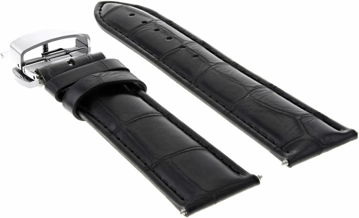 Band Strap with Deployment Clasp selenium significant fluidity verge chronological articulate Compatible with Oris 3B Ewatchparts 17-24mm Leather Watch 