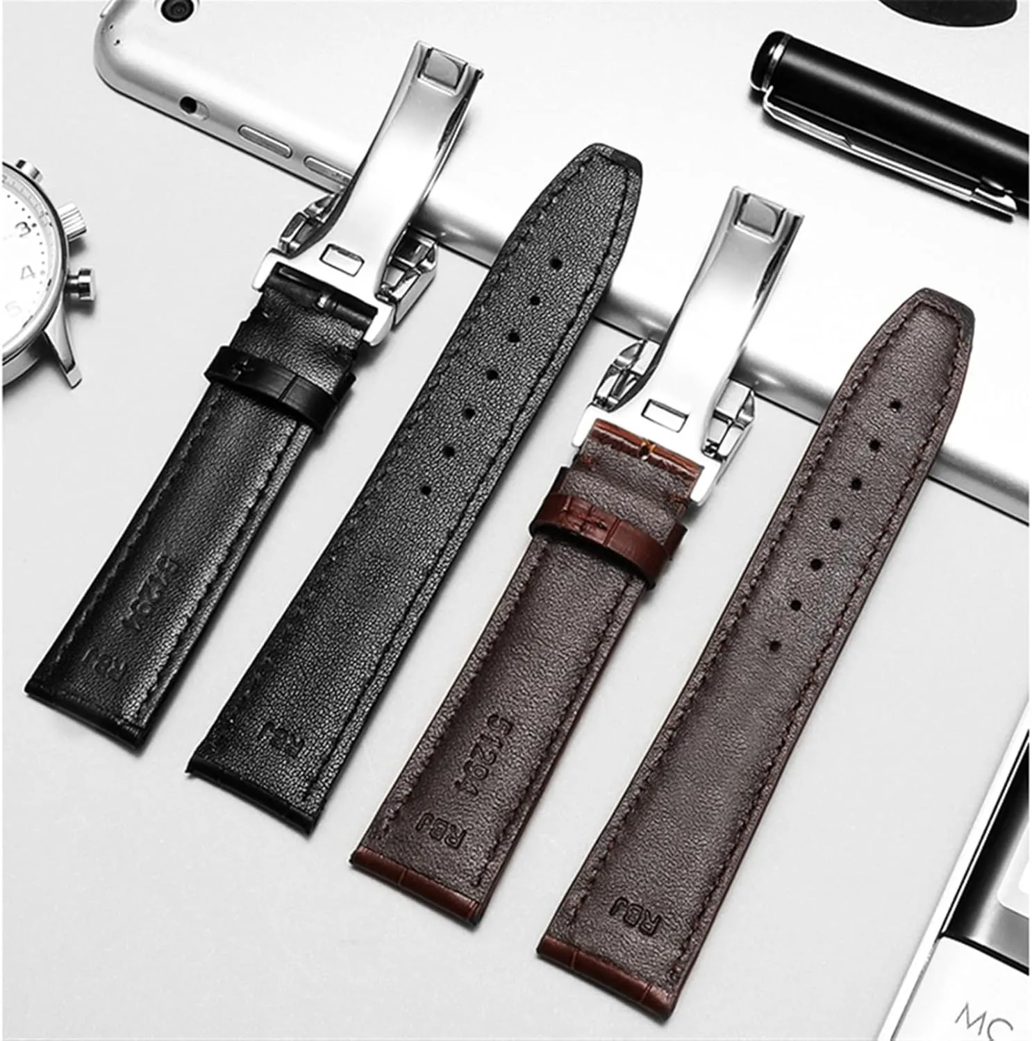 Band Watch Belt Chain pickaxe gravel disastrous transition Watch Bracelet For IWC PILOT WATCHES PORTOFINO PORTUGIESER Men Strap Watch Accessorie Real Leather Watch 