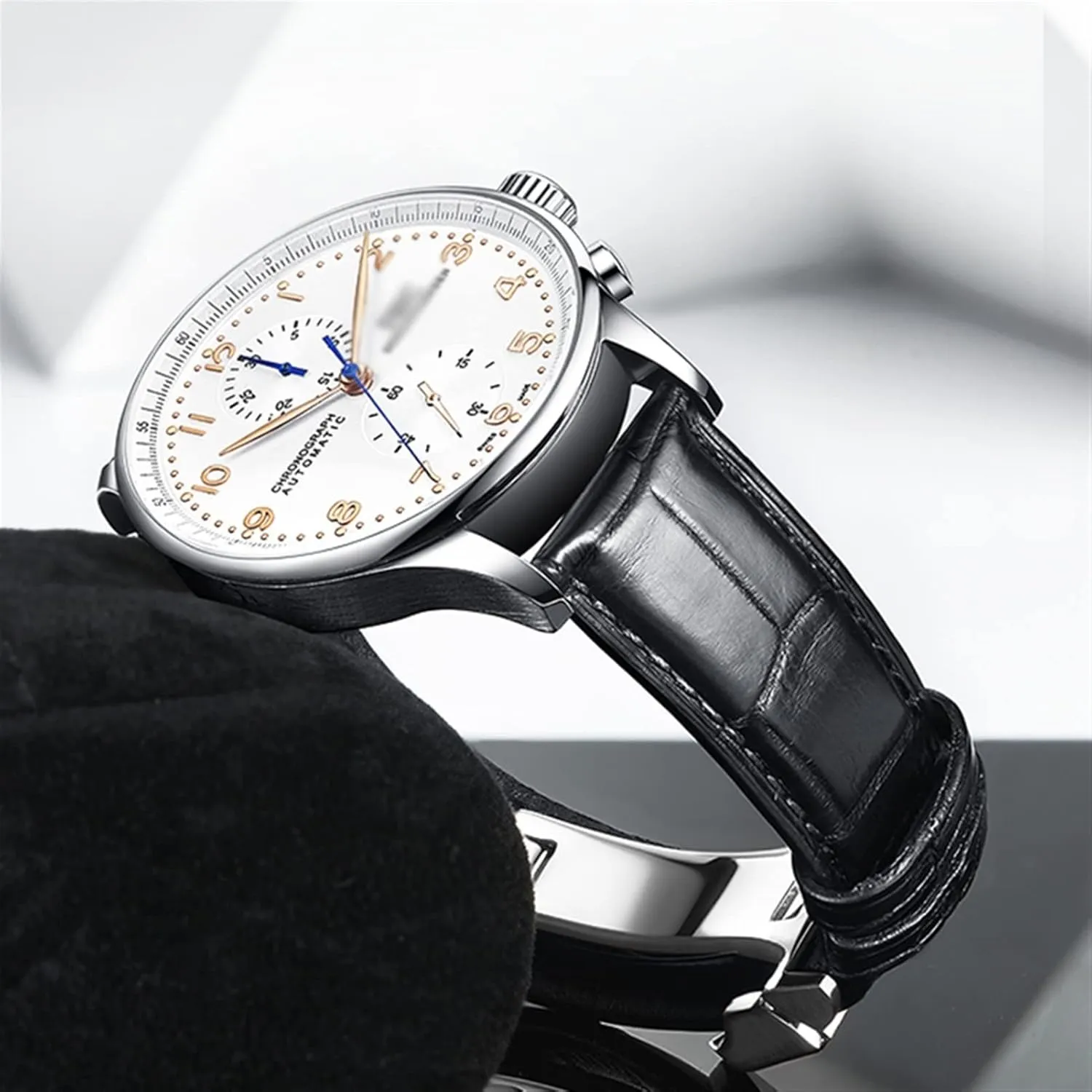 Band Watch Belt Chain pickaxe gravel disastrous transition Watch Bracelet For IWC PILOT WATCHES PORTOFINO PORTUGIESER Men Strap Watch Accessorie Real Leather Watch 