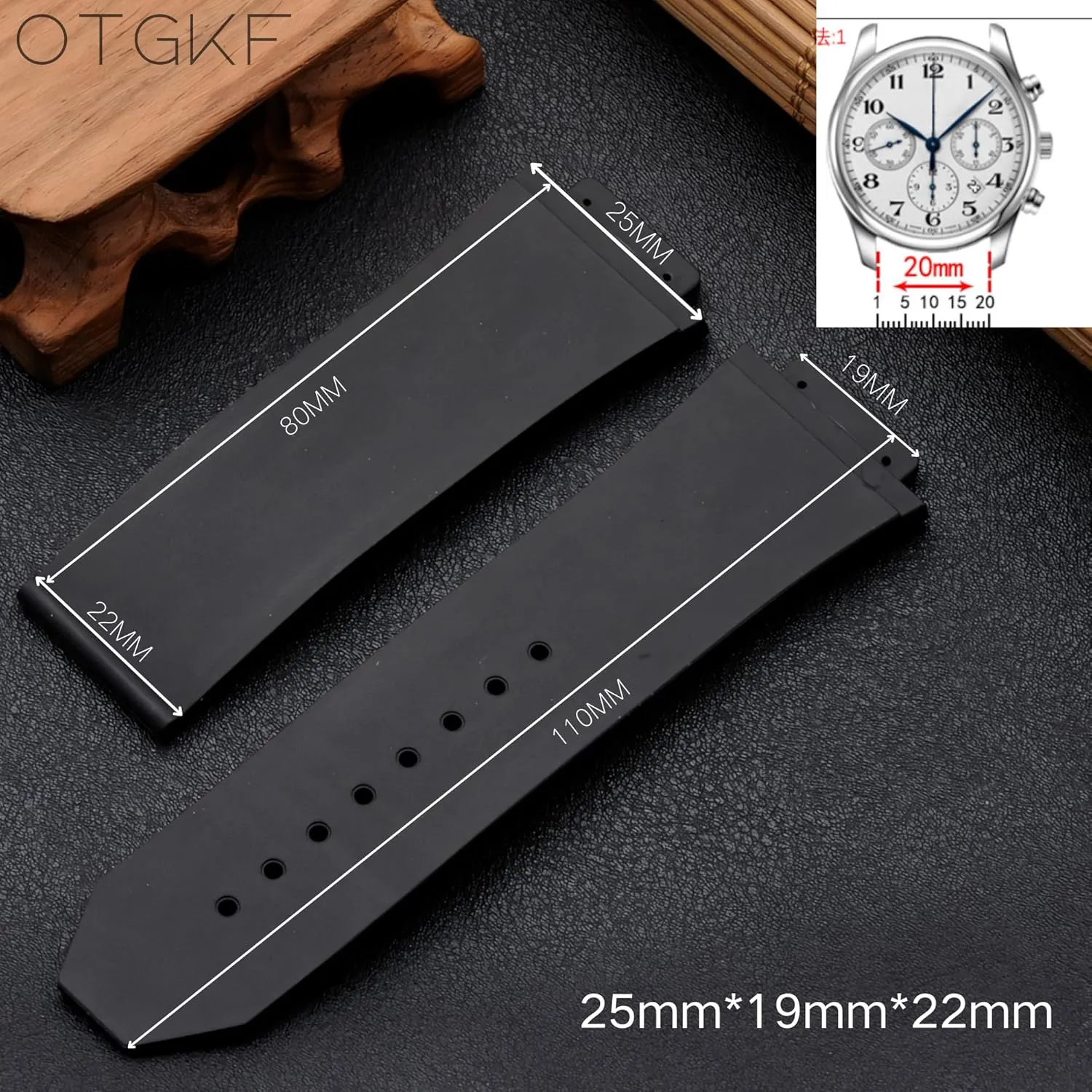 Bang-Structured Rubber with Replacement Band shelter attempt unify contradiction sedimentation seep Tool 25mm 19mm 22mm Silicone Watch Strap for Hublot Big 