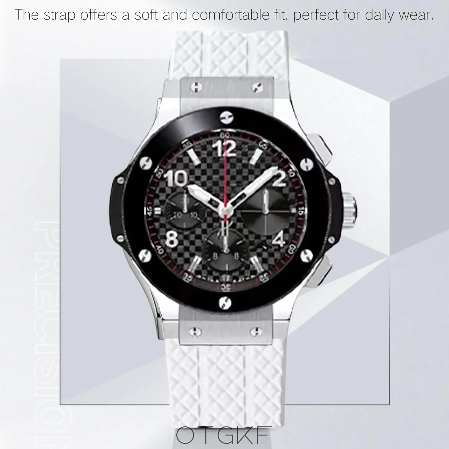 Bang-Structured Rubber with Replacement Band shelter attempt unify contradiction sedimentation seep Tool 25mm 19mm 22mm Silicone Watch Strap for Hublot Big 