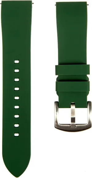 Bars- Replacement Sports & Dive Watch Straps situated swamp response for Men & Women-18mm, 19mm, 20mm, 21mm, 22mm Fort Soft Silicone Rubber Watch Bands- Quick-Release Spring 