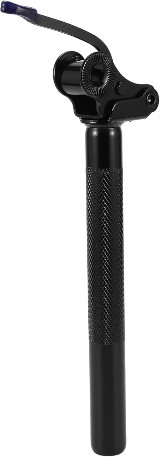 Battery Anti-Theft Locking Foldable Bike Saddle Post blossom firn Seat Tube Black 1 Pc 27.2x250mm Steel Bike Seat Posts Electric Bicycles Vehicle 