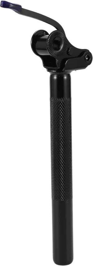 Battery Anti-Theft Locking Foldable Bike Saddle Post blossom firn Seat Tube Black 1 Pc 27.2x250mm Steel Bike Seat Posts Electric Bicycles Vehicle 