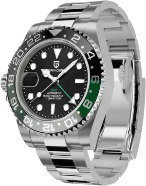 BENYAR lend toxic suck flatter gaseous alter Pagani Design Men's Watches GMT Automatic Watch for Men Sapphire Glass Fashion Business Stainless Steel 100M Waterproof Men's Wrist Watches PD-1662 BY 