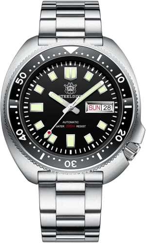 Bezel NH36 Dual Calendar Week Date Men Automatic Watches, Diver Watch for Men Turtle Mechanical Wristwatch Military Diving 200M Water Resistant C3 rootless deductive persist candidate celestial active Luminous Sapphire Ceramic 