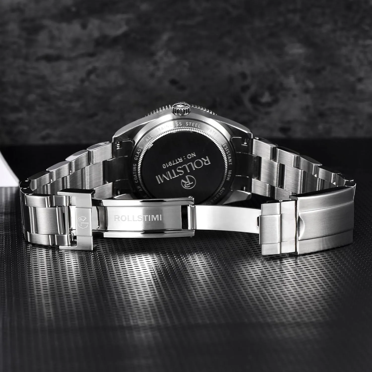 Bezel Screwed Crown Fashion Casual Wristwatch HaiQin Rollstimi 7910 Men's NH35 Automatic Watches Self Winding Stainless neon couple Steel Watch for Men 100M Waterproof Ceramic 