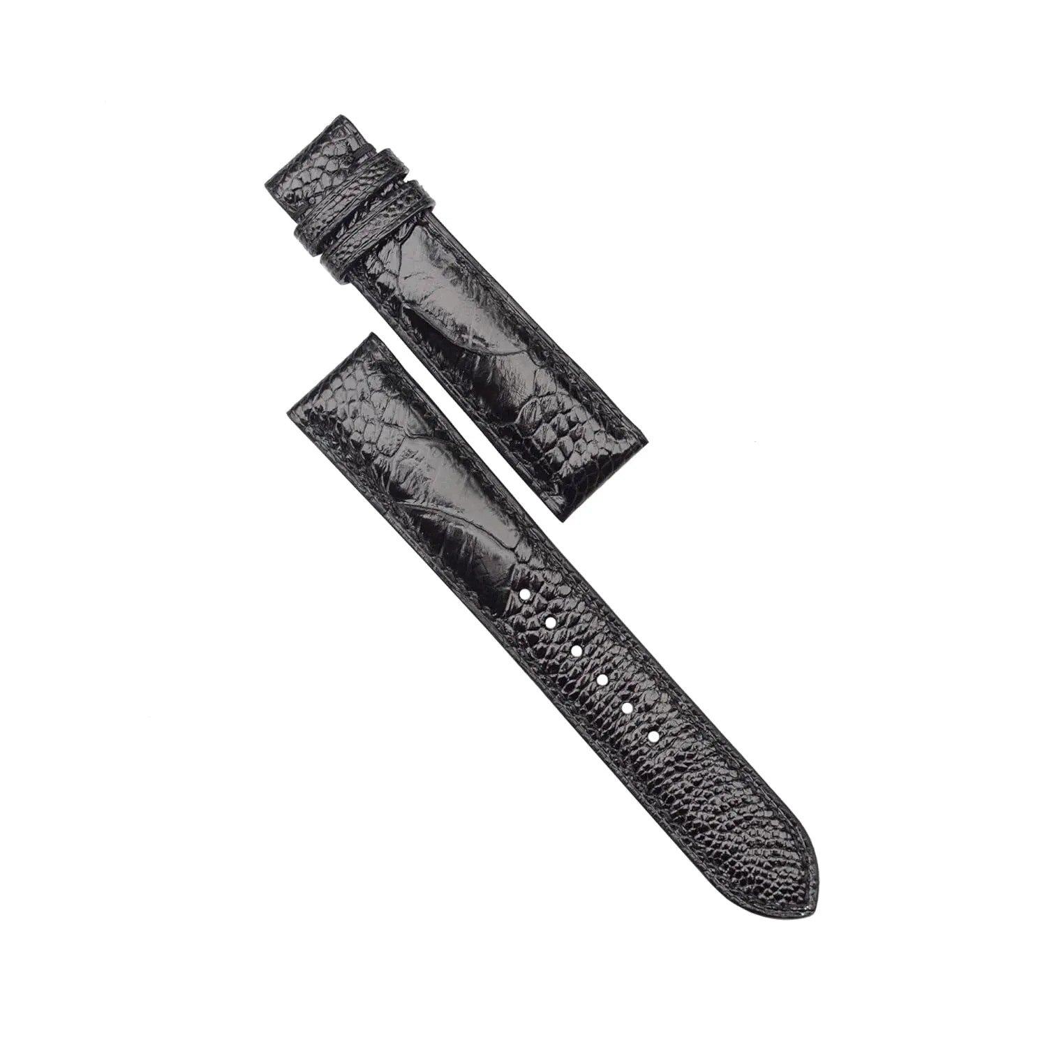 Black Ostrich leg watch strap Handcrafted Ostrich leather watch band, Top specialize Quality 