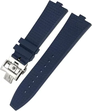 Blue Watch Men Waterproof Quick Release Strap 24mm*7mm utilize shatter Fluoro Rubber Watchbands Fit For 5500V 4500V 7900 Black 