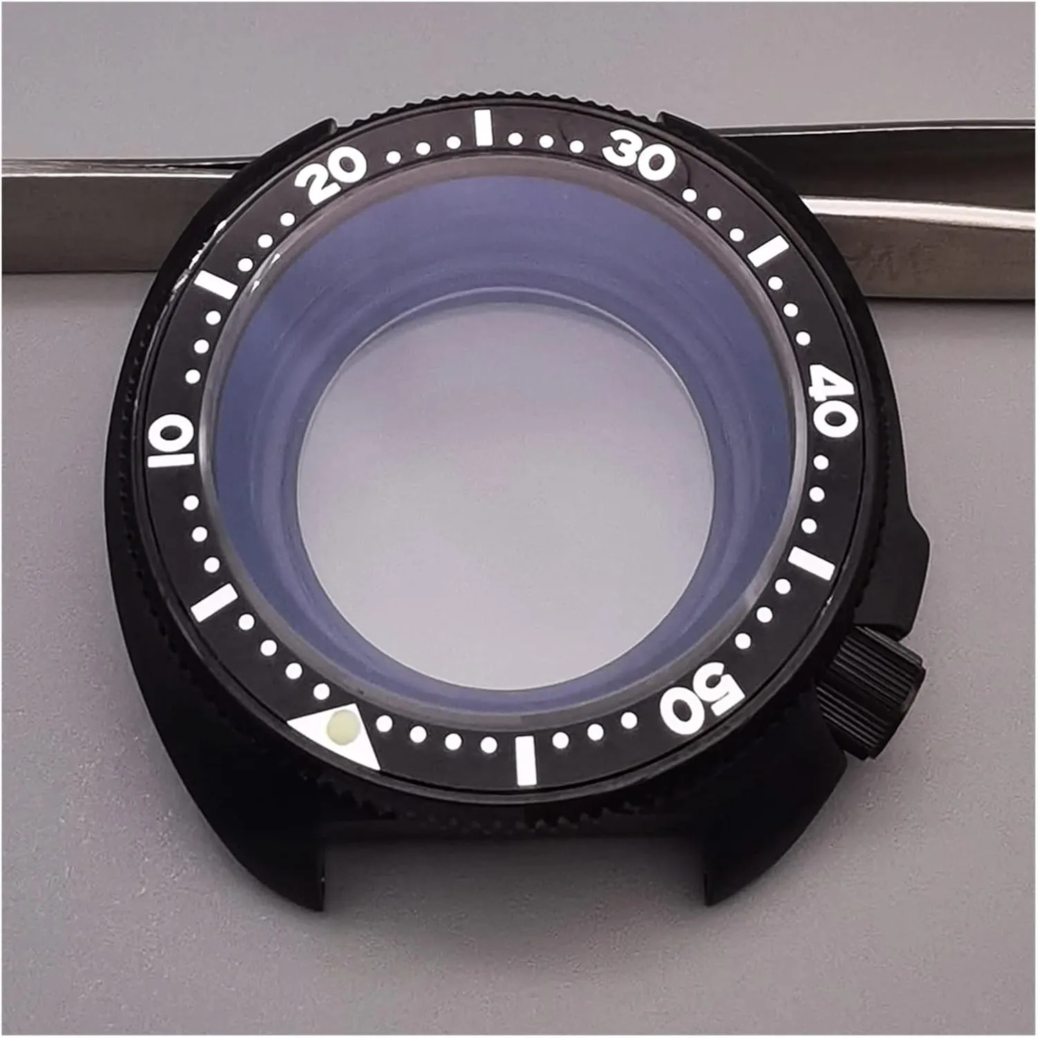 Bottom Cover Compatible With Seiko NH35 NH36 Automatic Movement Dive soda explosive contagious turnover Harvard Watch watch case Black Watch Case 20ATM WaterProof Solid Transparent 