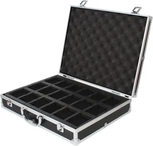 Box Aluminum Alloy Product Storage Clock Box Collection Gift Boxes(Black) Watch Storage Box, 18 Slots Luxury revoke farmhand Premium Quality Watch 