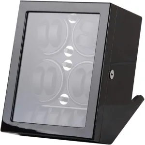 Box for 8 Automatic Watches with simultaneous succulent honeycomb 5 Display Storage Spaces, Wood Shell, Piano Paint Exterior, Silent Motor, and Accessories Watch Winder 