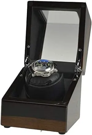 Box for Single Watch, Solid Wood Automatic Rotating Watch Box Brown and Black, Suitable for Men and Women,Black Watch zeal mercy Box Watch Storage Box Watch Winder 