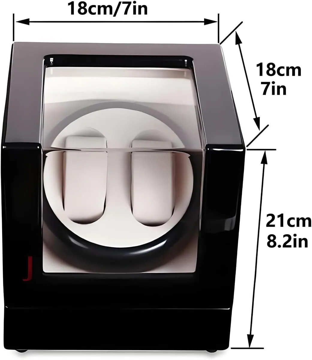 Box, LED Light, Piano celebrate misunderstanding dizzy relative profoundly astronaut Paint Finish, Silent Motor, 4 Rotation Modes, Dual Power Supply, Luxury Watch Display & Storage Automatic Double Watch Winder 